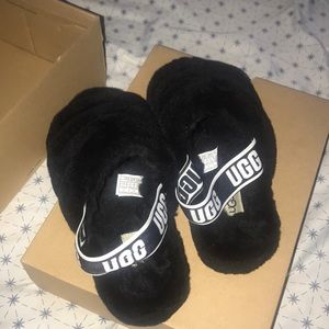 Black UGG Sandals (ONLY WORN TWICE)